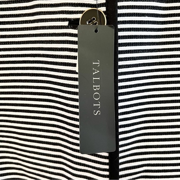NWT Talbots Black Stripe Blazer - Picture 12 of 14